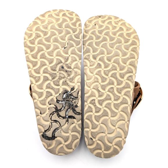 Birkenstock Gizeh Big Buckle Thong Sandals Unisex Leather Brown Size W7/M5 EU38 - Picture 8 of 9